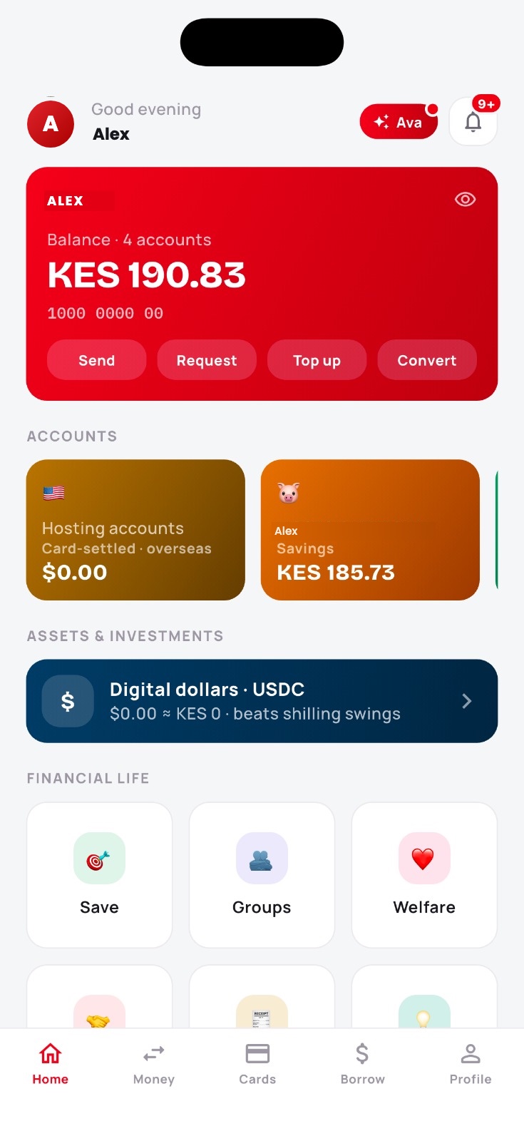 Apenia app — Home